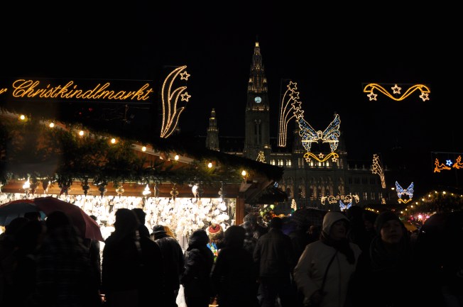 The market was glowing, even with the rain
