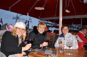 The ladies with our wine