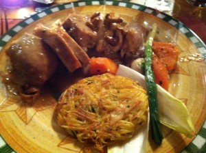 Our French turkey dinner