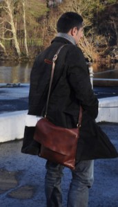 Scotland visit man bag.  We think this guy was from Italy though.