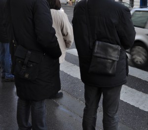 A duo of black man bags in Vienna
